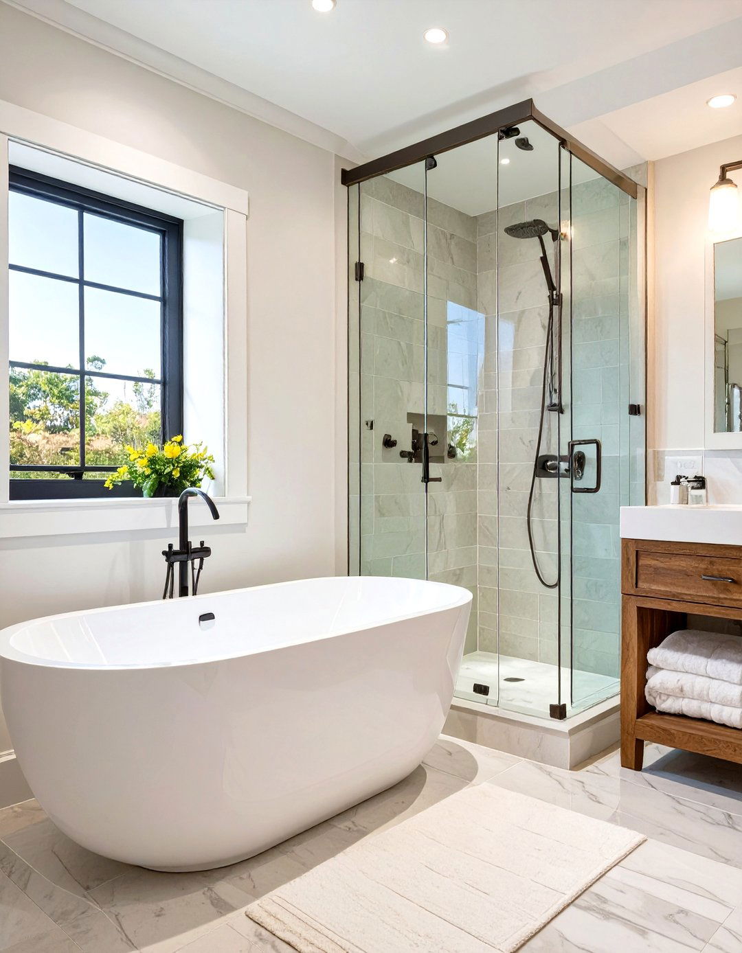 Tub and Shower Combo Enclosure - 30 shower enclosure ideas