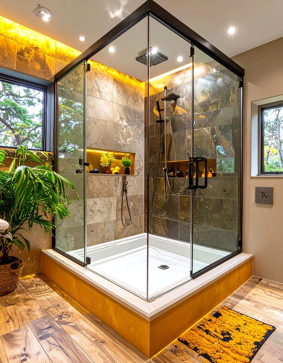 Tub to Shower Conversion with a Low Curb Base - 30 shower tub designs
