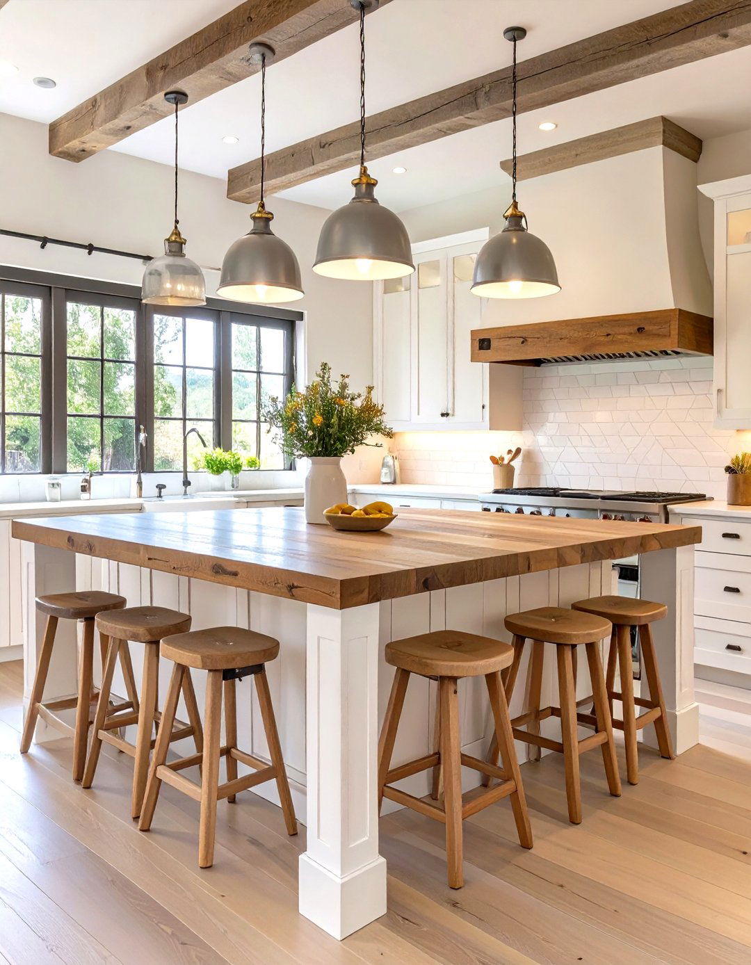 Tuscan Kitchen Island with Butcher Block - 30 tuscan interior design ideas