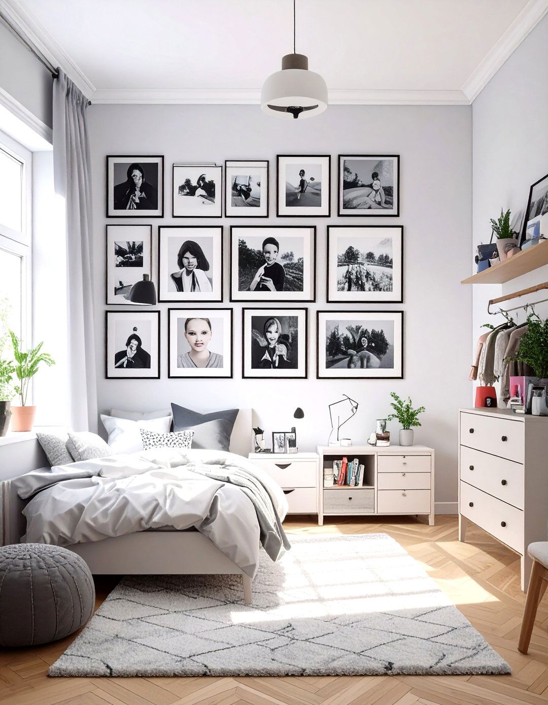 Tween Bedroom Showcasing a Personal Photo Gallery Wall - 30 tween bedroom ideas