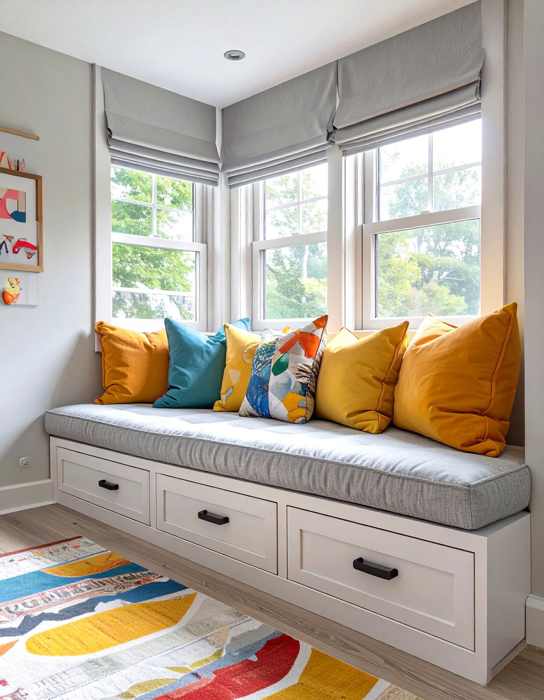 Tween Bedroom with a Built in Window Seat - 30 tween bedroom ideas