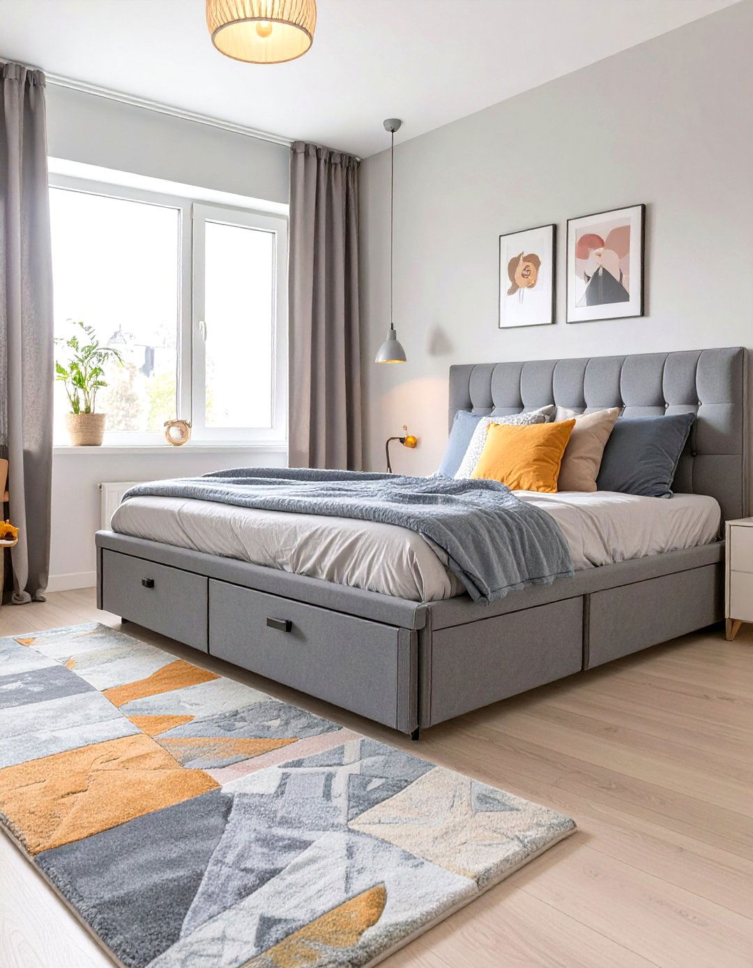 Tween Bedroom with a Platform Bed and Under Bed Storage - 30 tween bedroom ideas