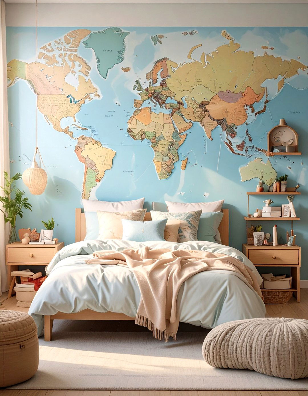 Tween Bedroom with a Travel and Adventure Theme - 30 tween bedroom ideas