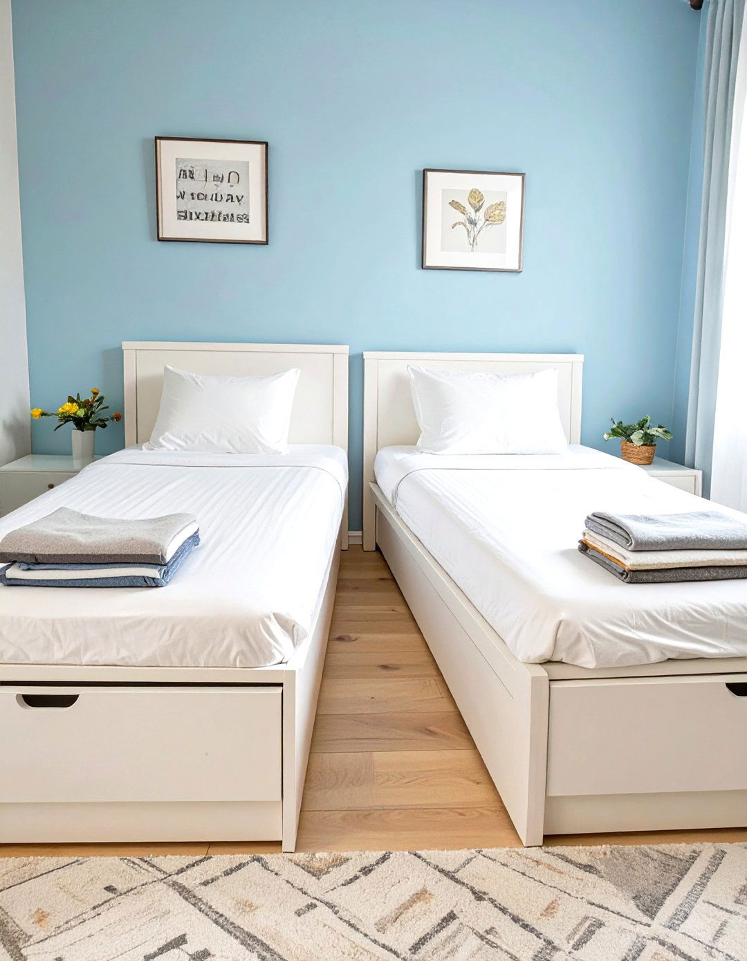 Twin Beds with Built In Storage Drawers - 30 twin bedroom ideas for small rooms