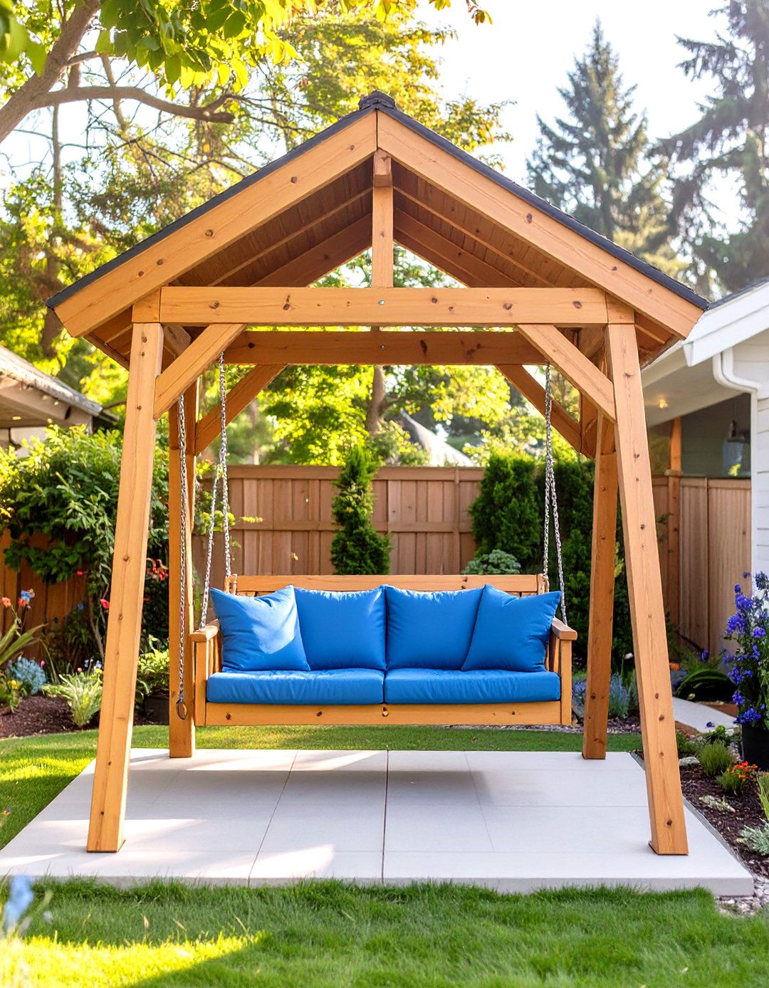Two Person Small Backyard Gazebo Swing - 30 small backyard gazebo ideas