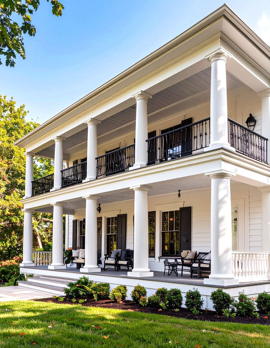 Two Story Wrap Around Porch - 30 wrap around porch ideas