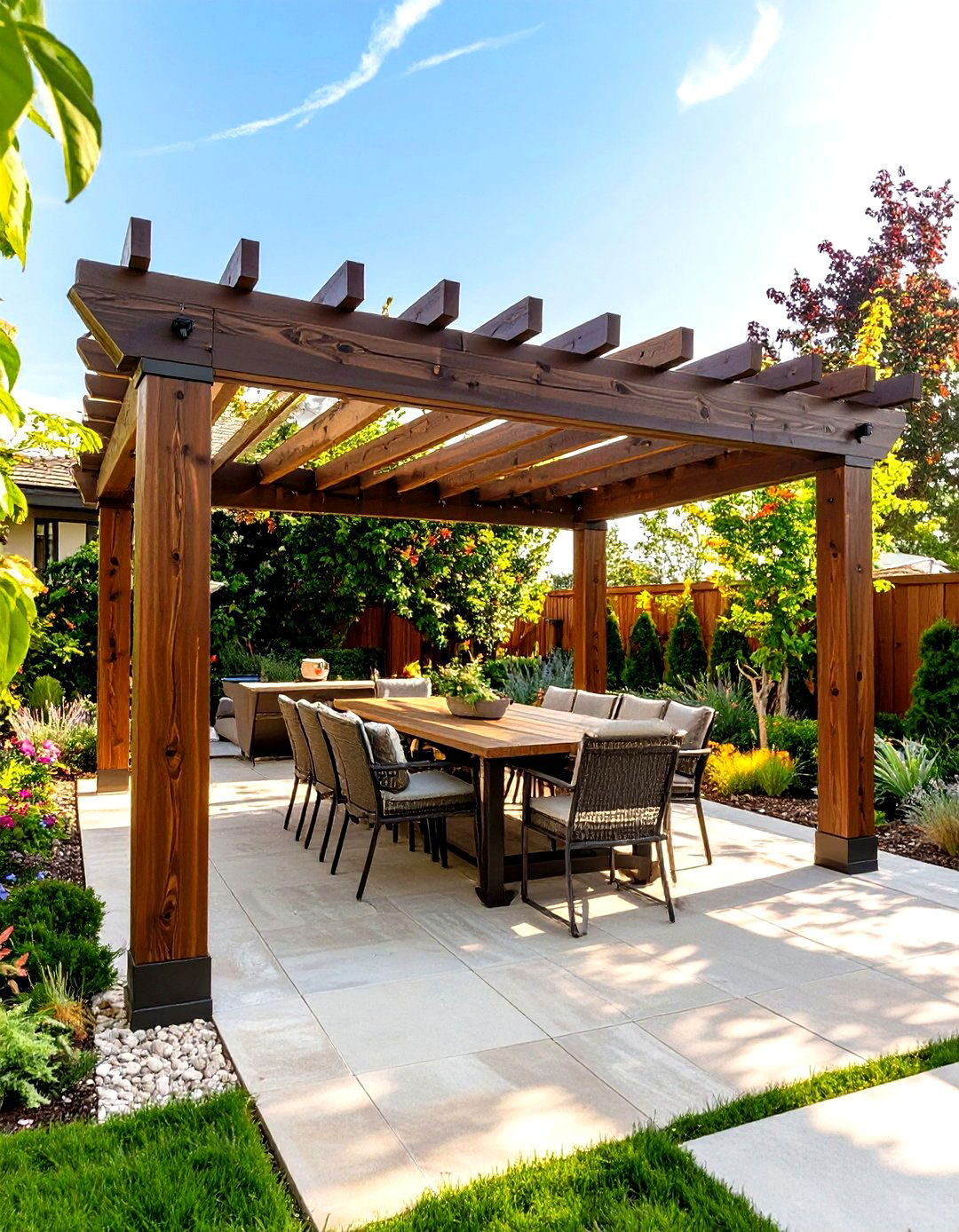 Two Tiered Small Patio Pergola - 30 small patio pergola ideas