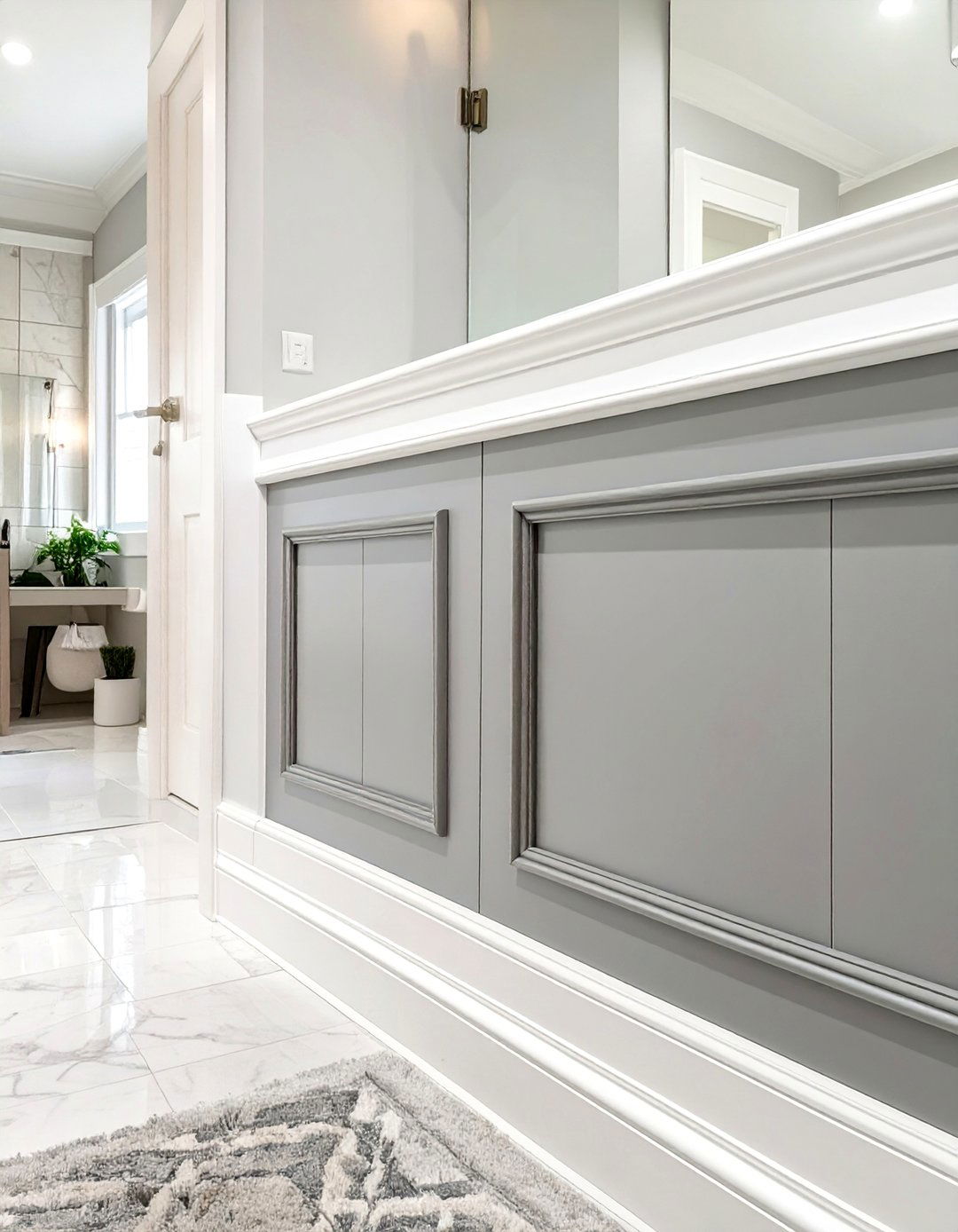 Two Tone Baseboard Painting - 30 bathroom baseboard ideas