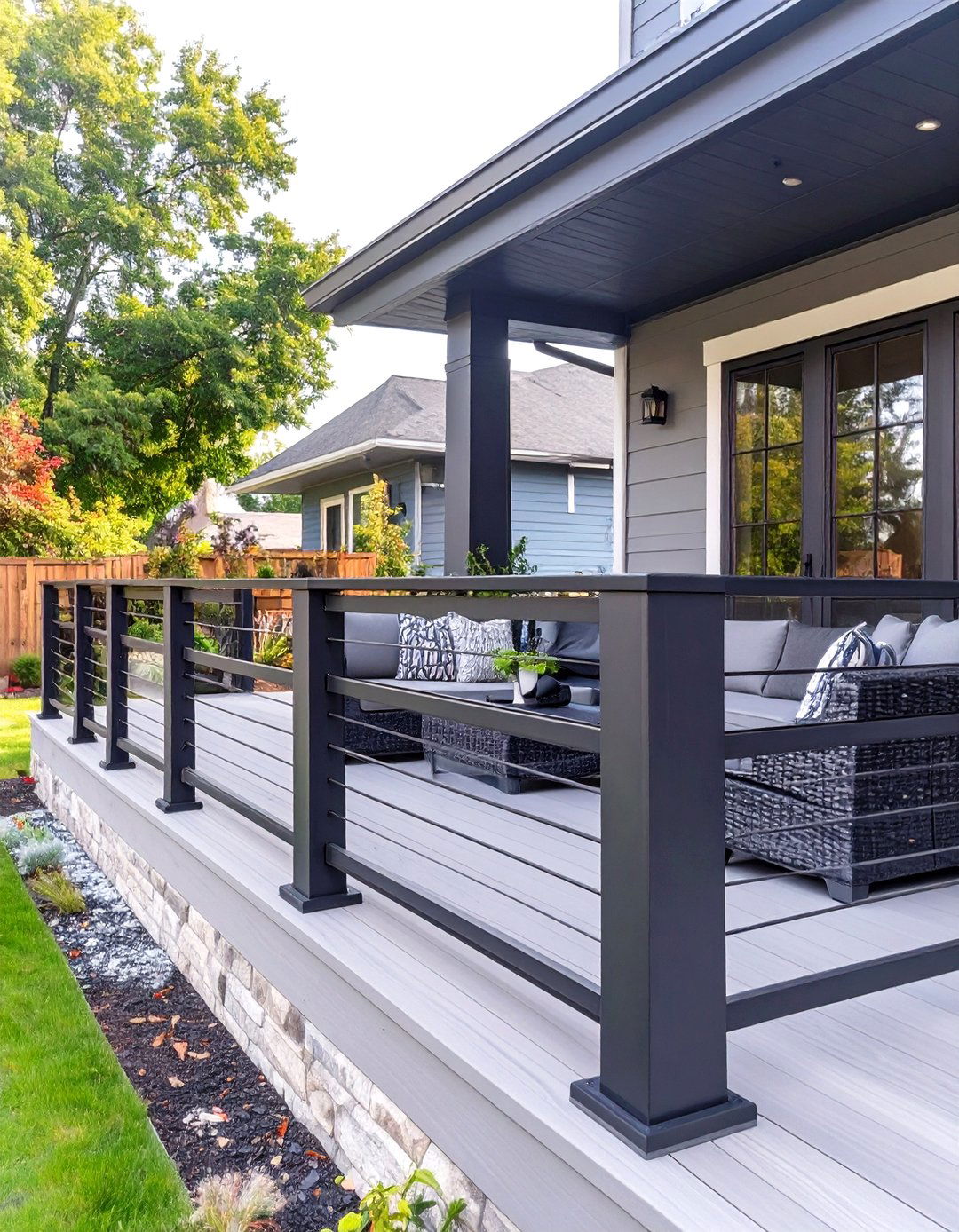 30 Horizontal Deck Railing Ideas for a Modern Look
