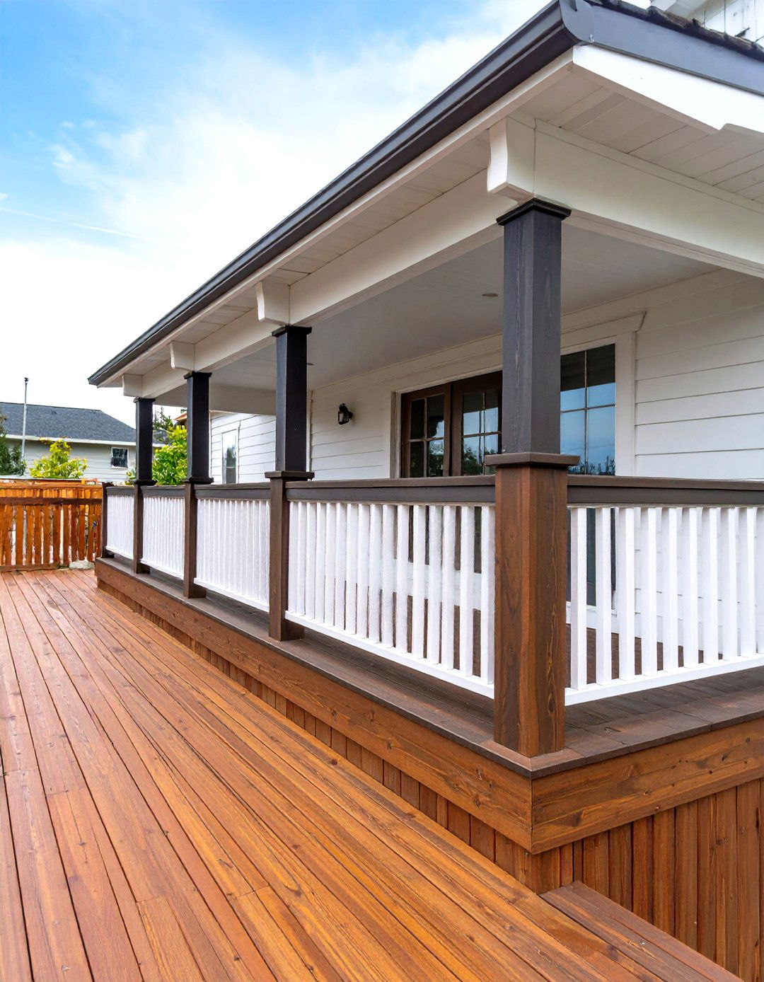 Two Tone Deck Railing - 30 deck railing designs