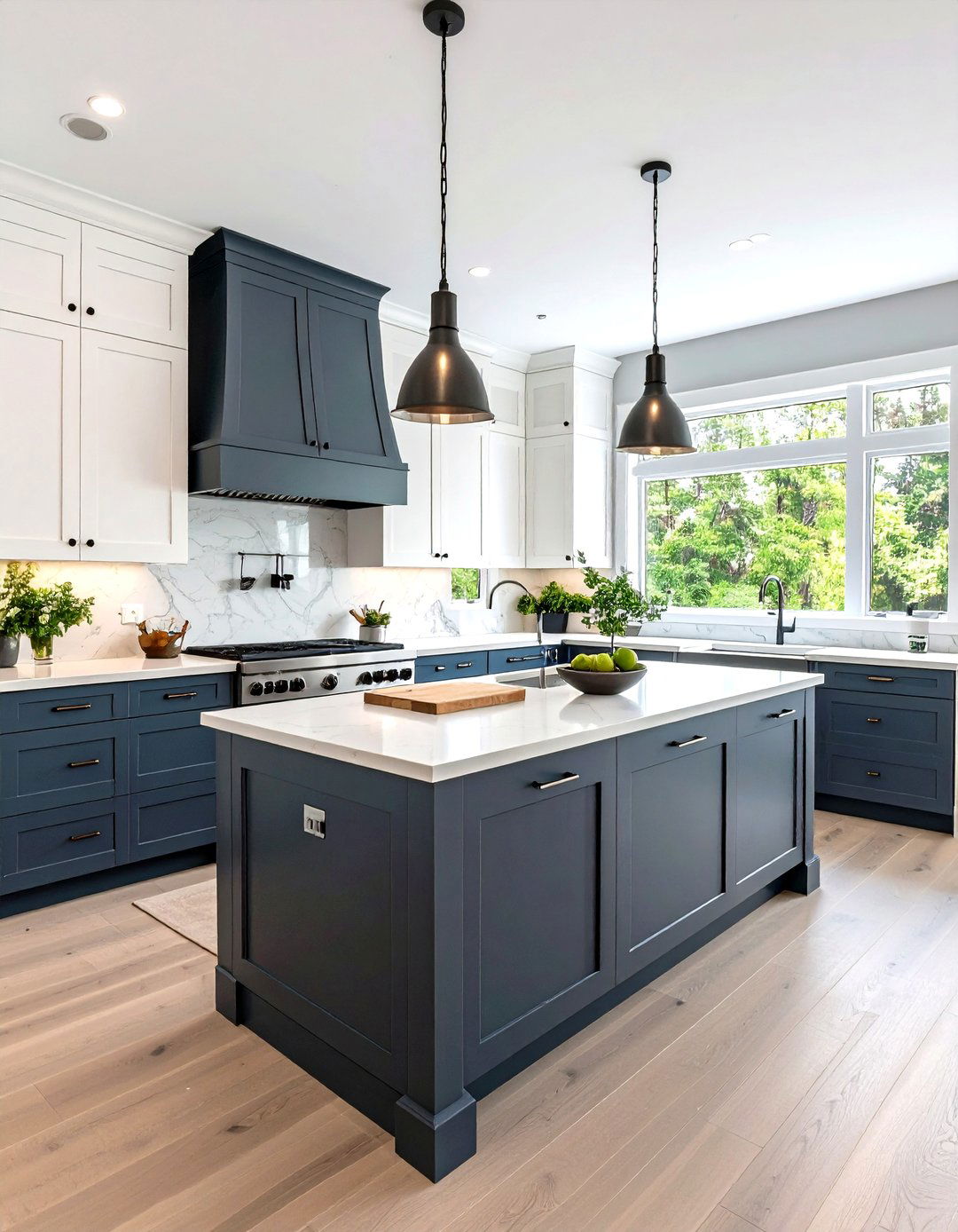 Two Tone Grey and White Kitchen - 30 grey kitchen ideas