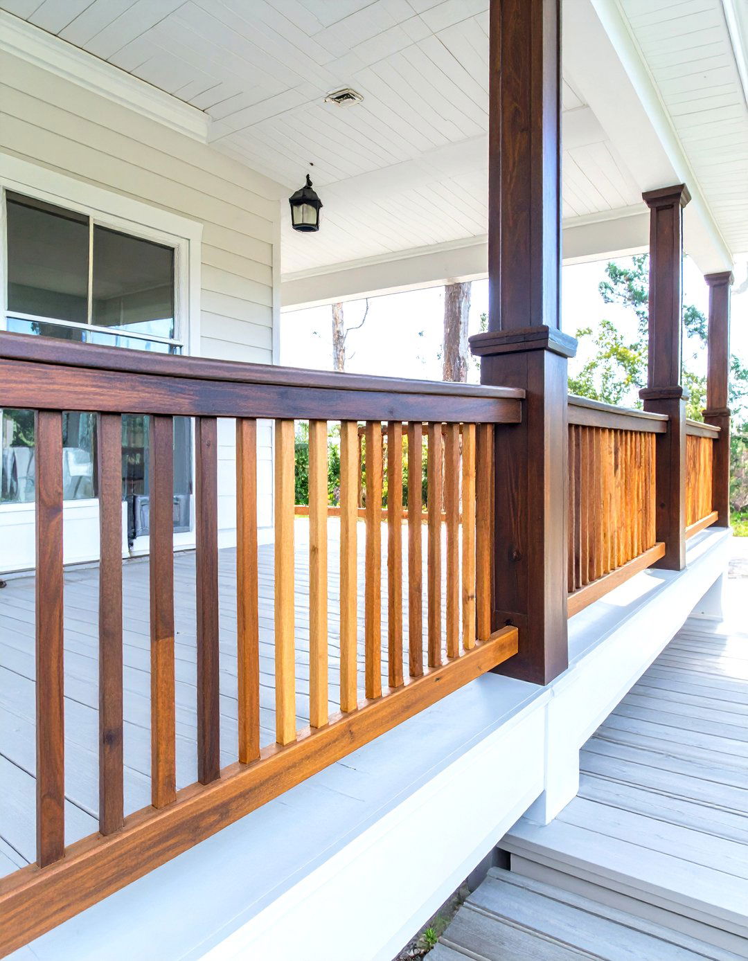 30 Durable Wood Deck Railing Ideas for Your Backyard - We Love Home Blog