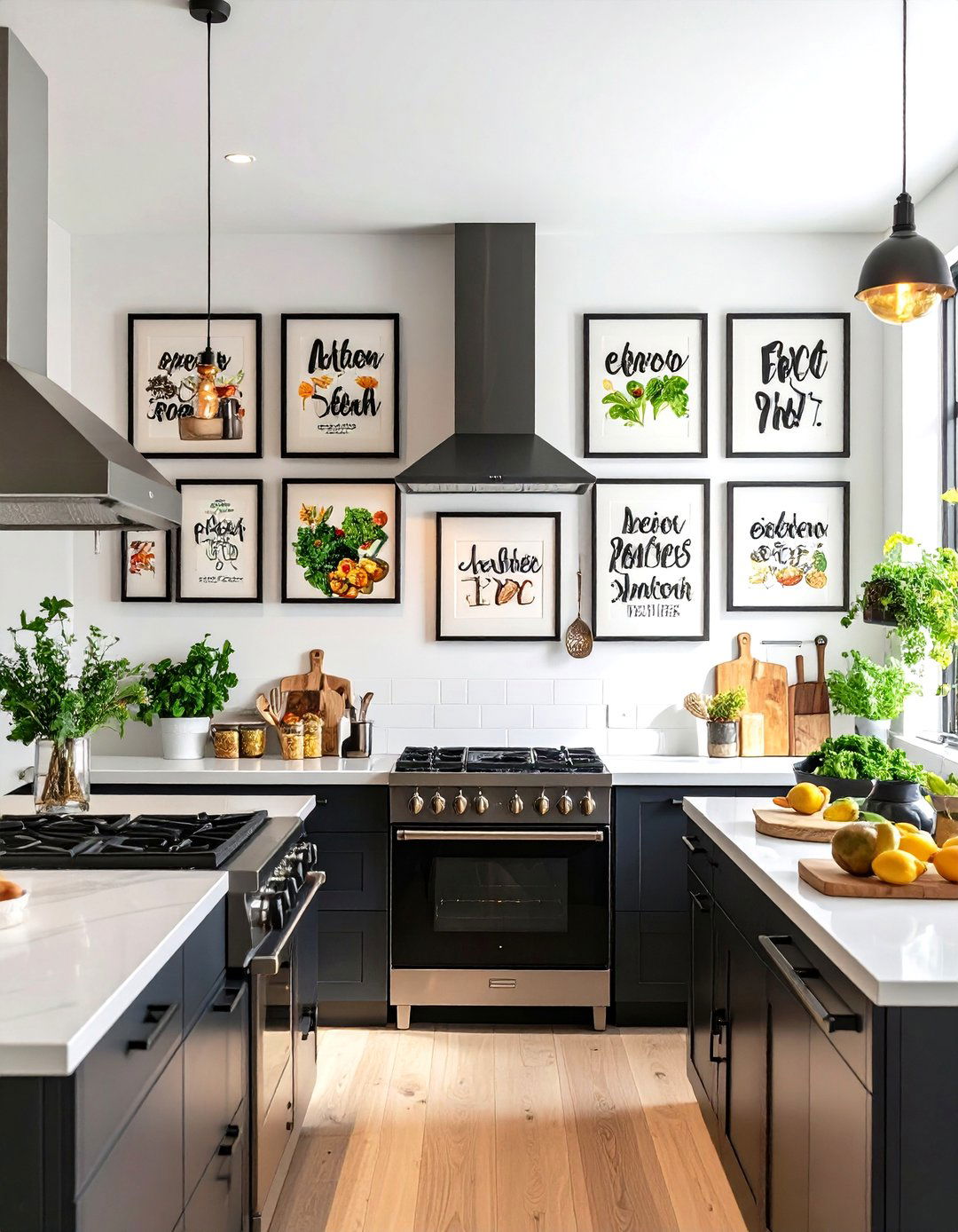 Typographic Art Kitchen Prints - 30 kitchen wall art ideas