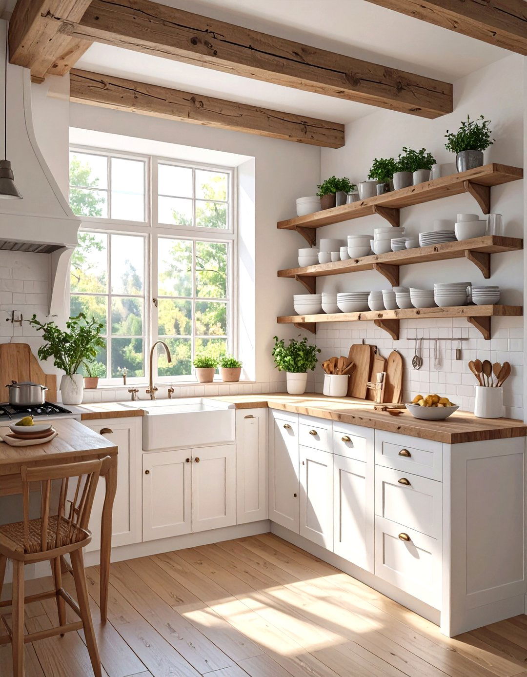 U Shaped Kitchen with Open Shelving - 30 u shaped kitchen designs