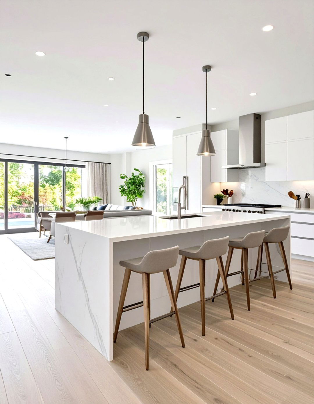 U Shaped Kitchen with a Peninsula Breakfast Bar - 30 u shaped kitchen designs