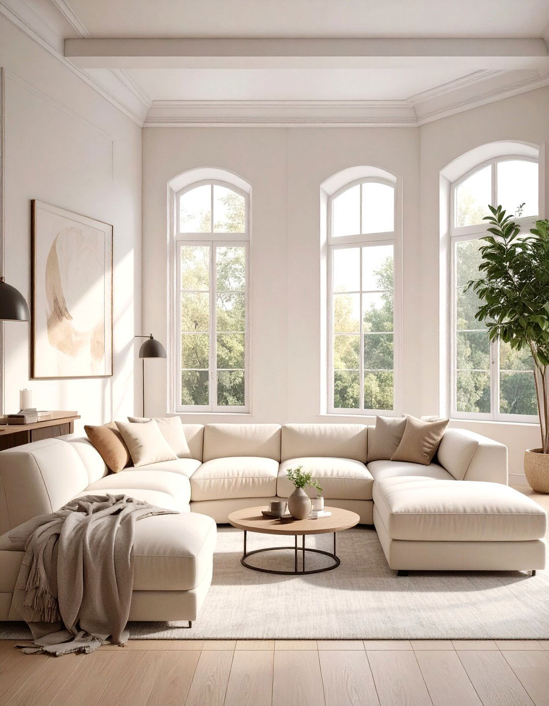 U Shaped Sectional in a Square Room - 30 small living room sectional layout ideas