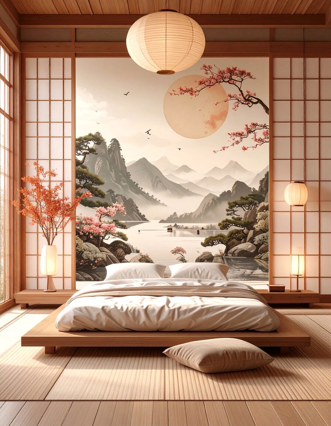Ukiyo e Inspired AI Landscapes - 30 ai wall art ideas