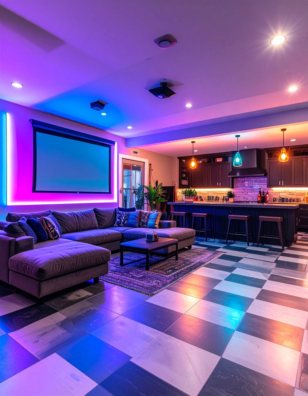 Ultimate Entertainment Garage - 30 2 car garage ideas