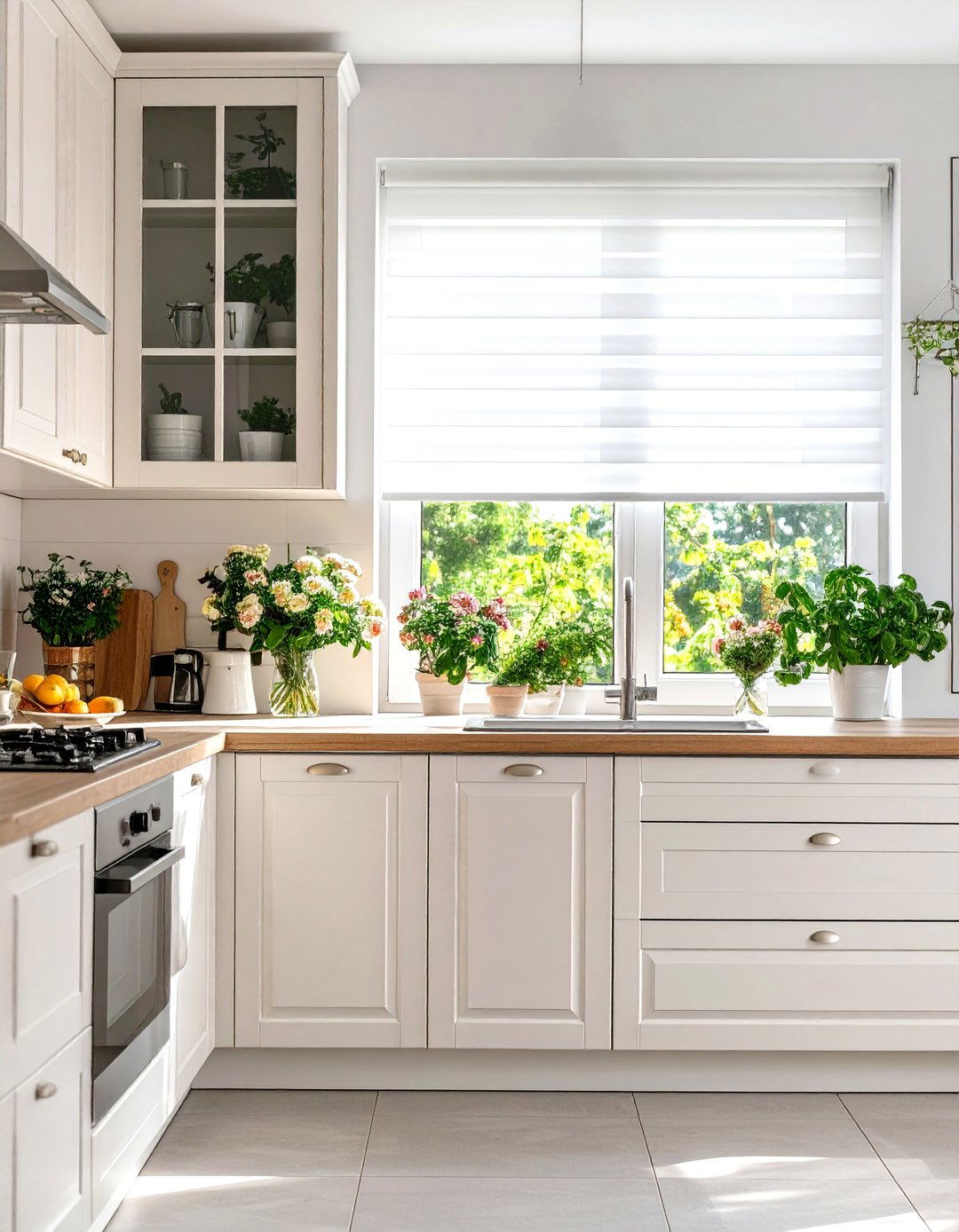 Ultimate Hygiene with PVC Roller Blinds - 30 kitchen blinds ideas