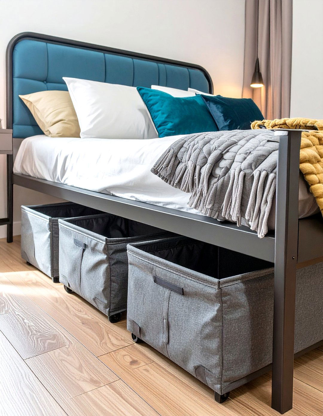 Under Bed Storage Containers - 30 small bedroom ideas for adults