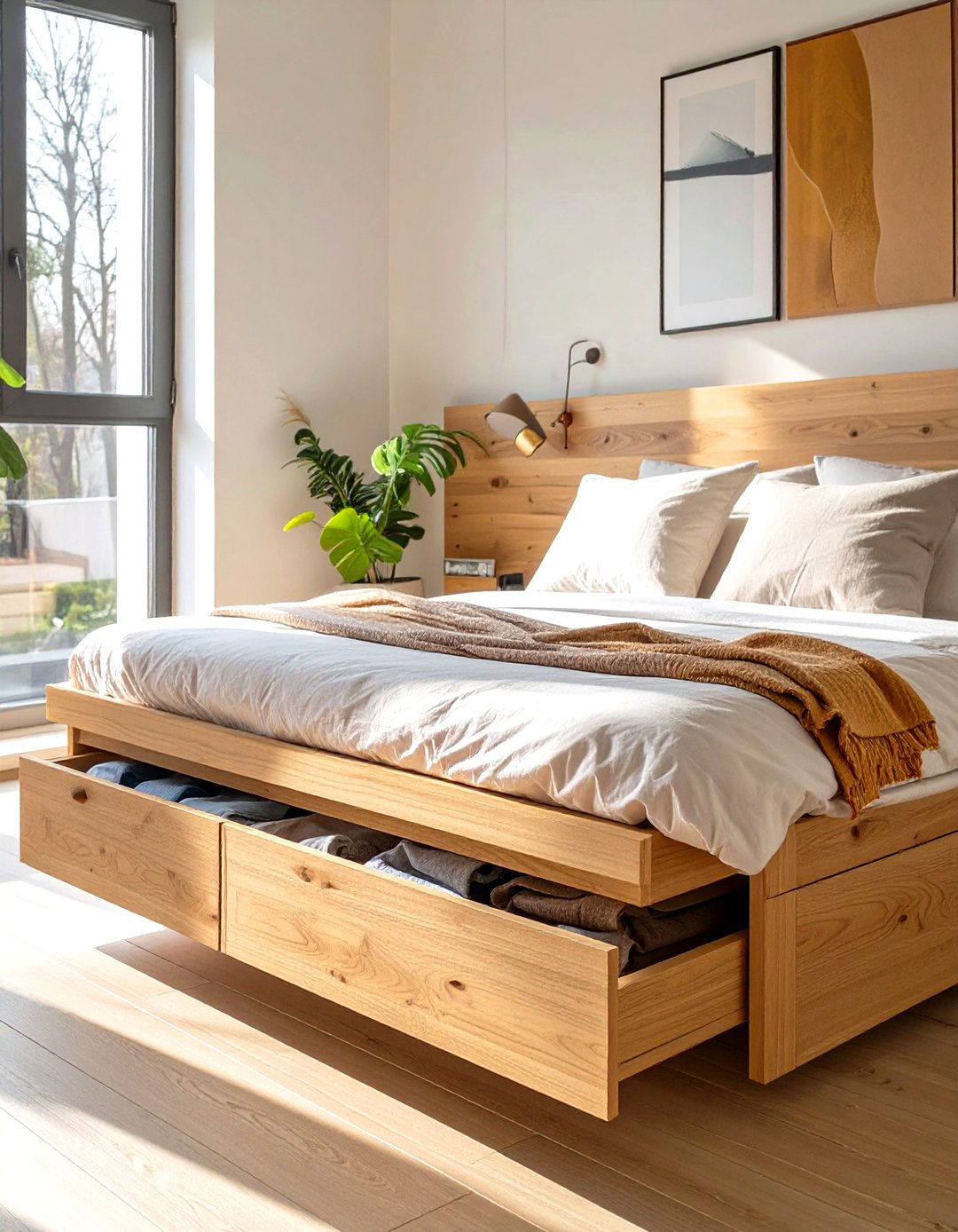 Under Bed Storage Drawers - 30 small bedroom design ideas