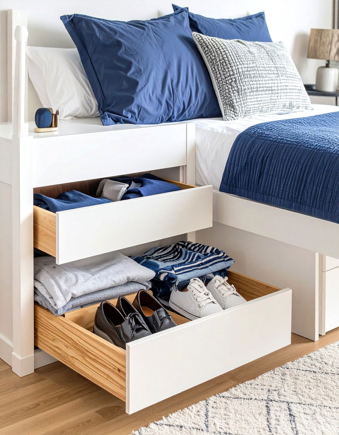 Under Bed Storage Drawers - 30 small teen bedroom ideas
