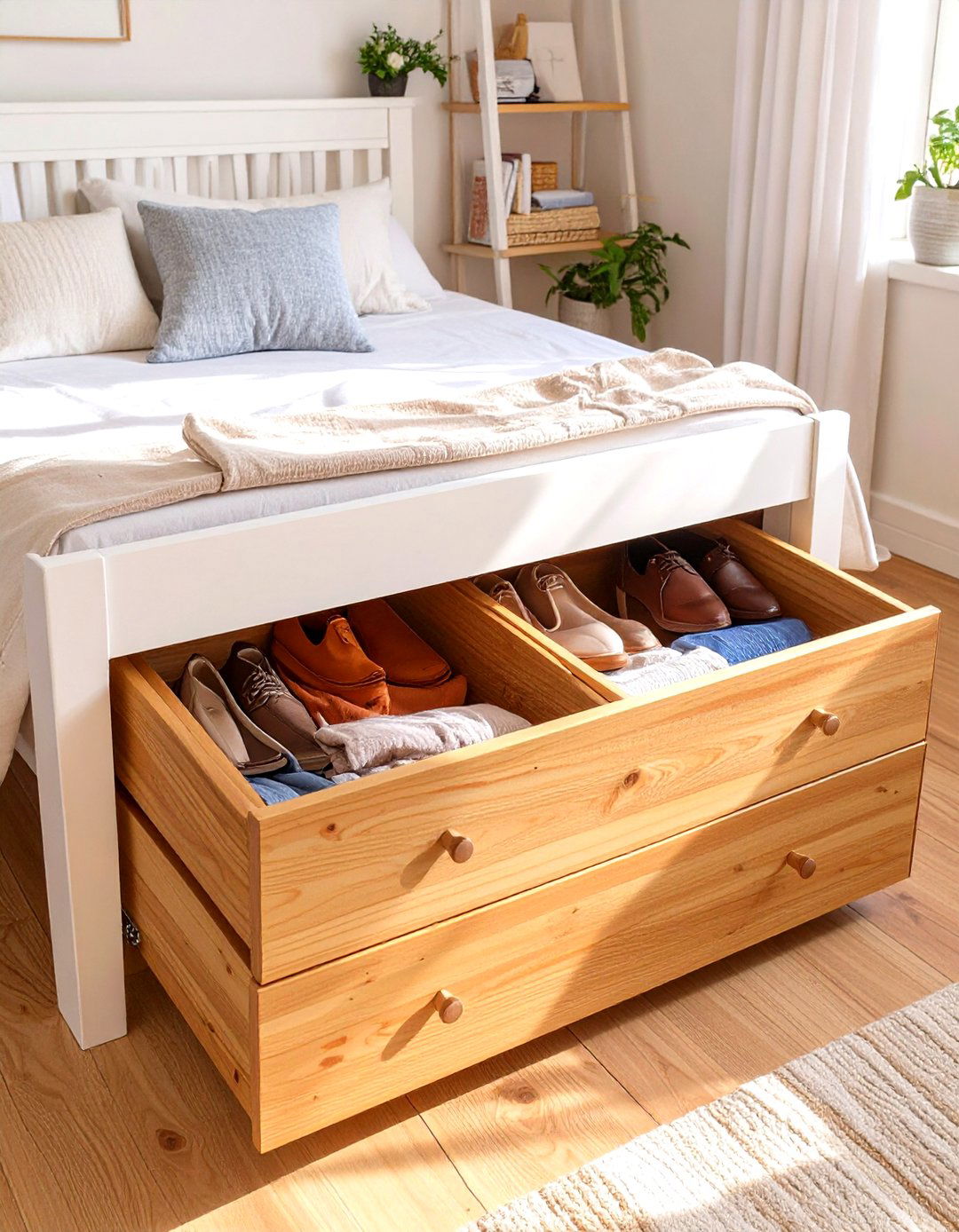 Under Bed Storage Drawers - 30 teenage girl bedroom ideas for small rooms