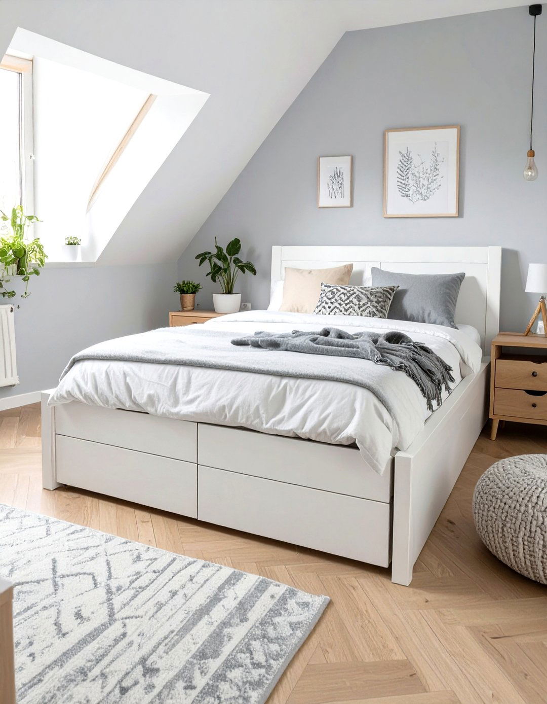 Under Bed Storage Drawers in a Tiny Bedroom - 30 tiny bedroom ideas