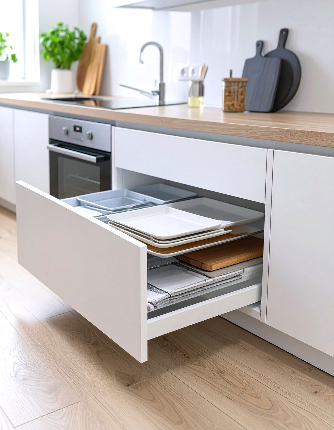 Under Cabinet Drawers - 30 small kitchen cabinet ideas