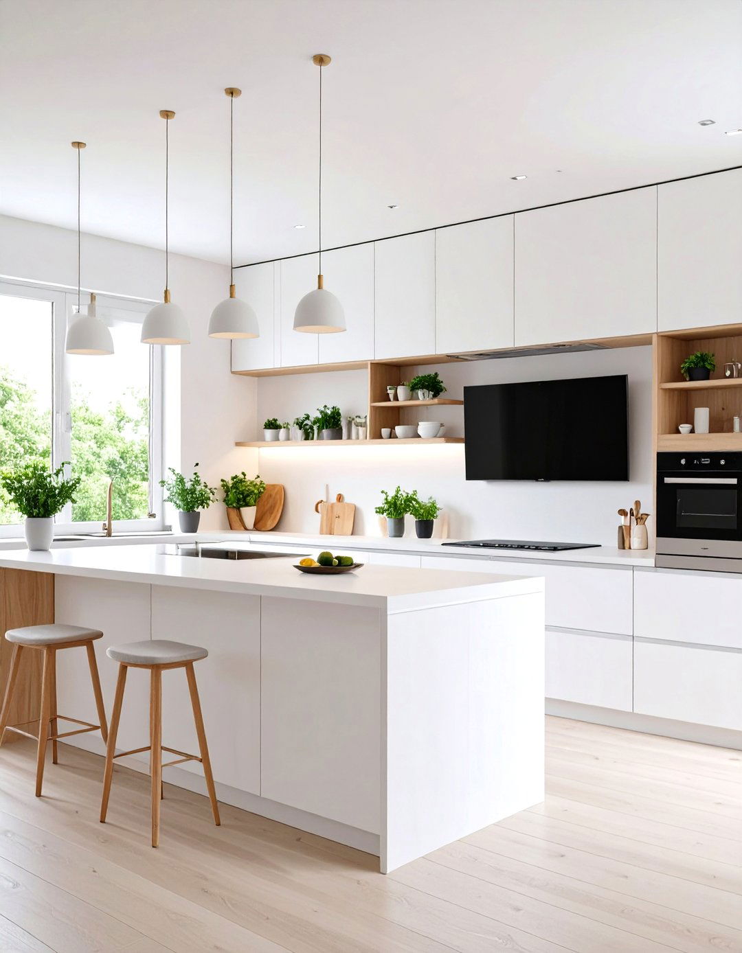 Under Cabinet Flip Down Kitchen TV - 30 kitchen tv ideas