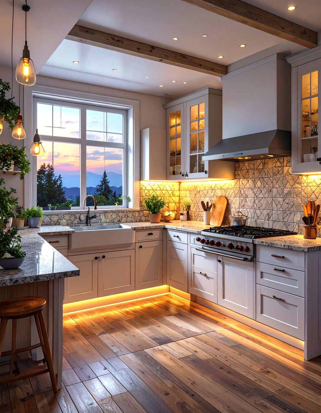 Under Cabinet Lighting for Task and Ambiance - 30 tiny home kitchen ideas