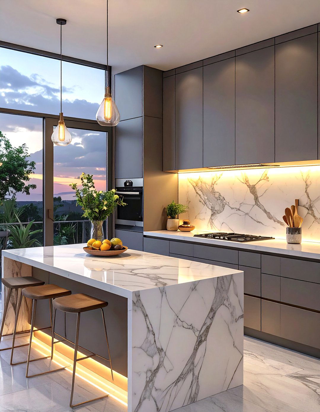 Under Cabinet Lighting with Ikea MITTLED - 30 small ikea kitchen ideas