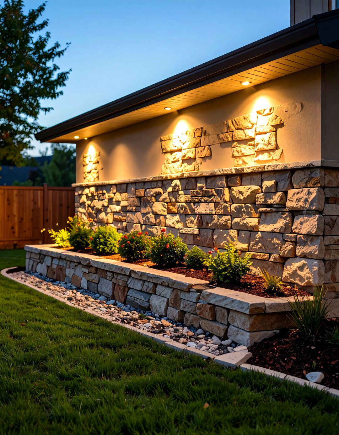 Under Cap Hardscape Lighting - 30 front yard lighting ideas