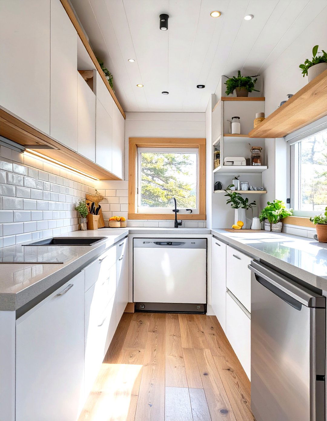 Under Counter Refrigerator and Freezer Drawers - 30 tiny home kitchen ideas