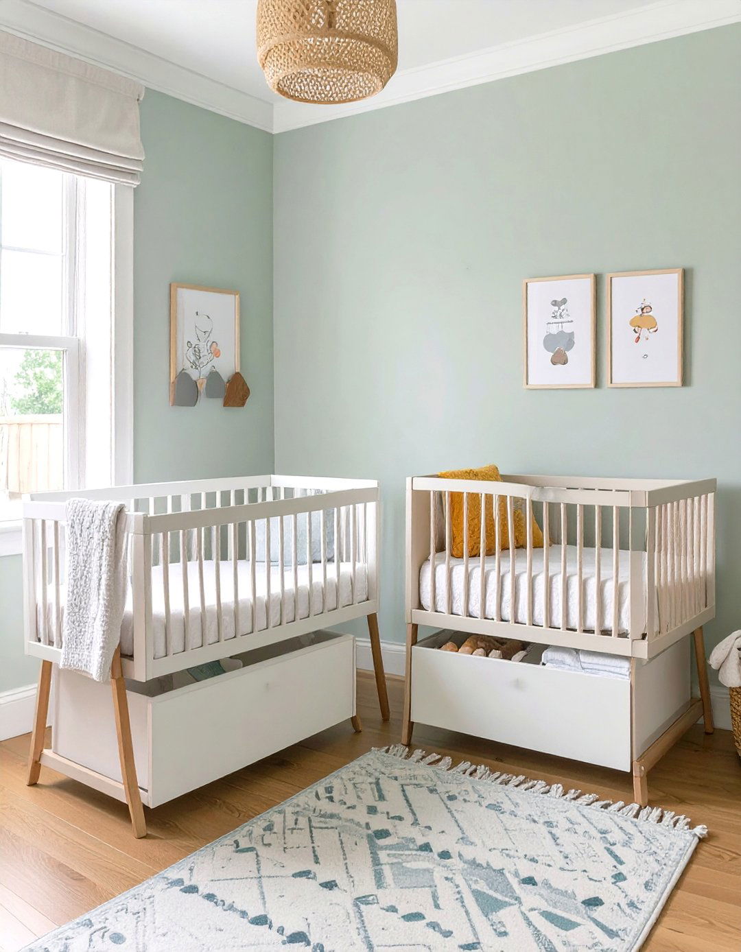 Under Crib Storage Drawers - 30 twin nursery ideas