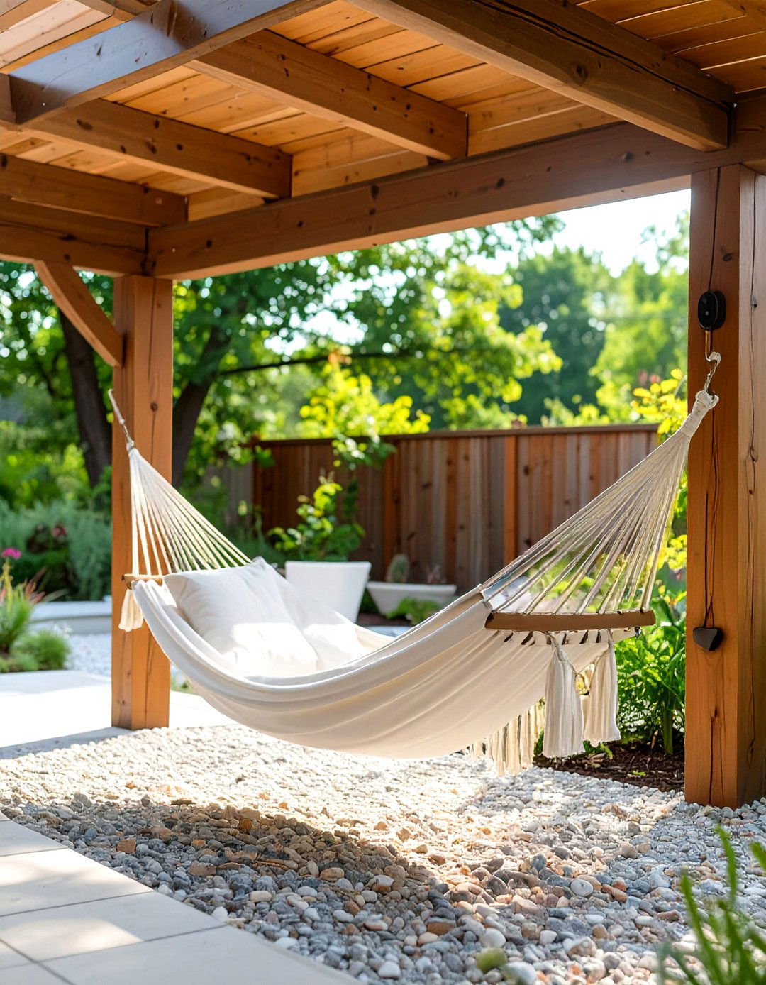 Under Deck Hammock Relaxation Spot - 30 under deck ideas