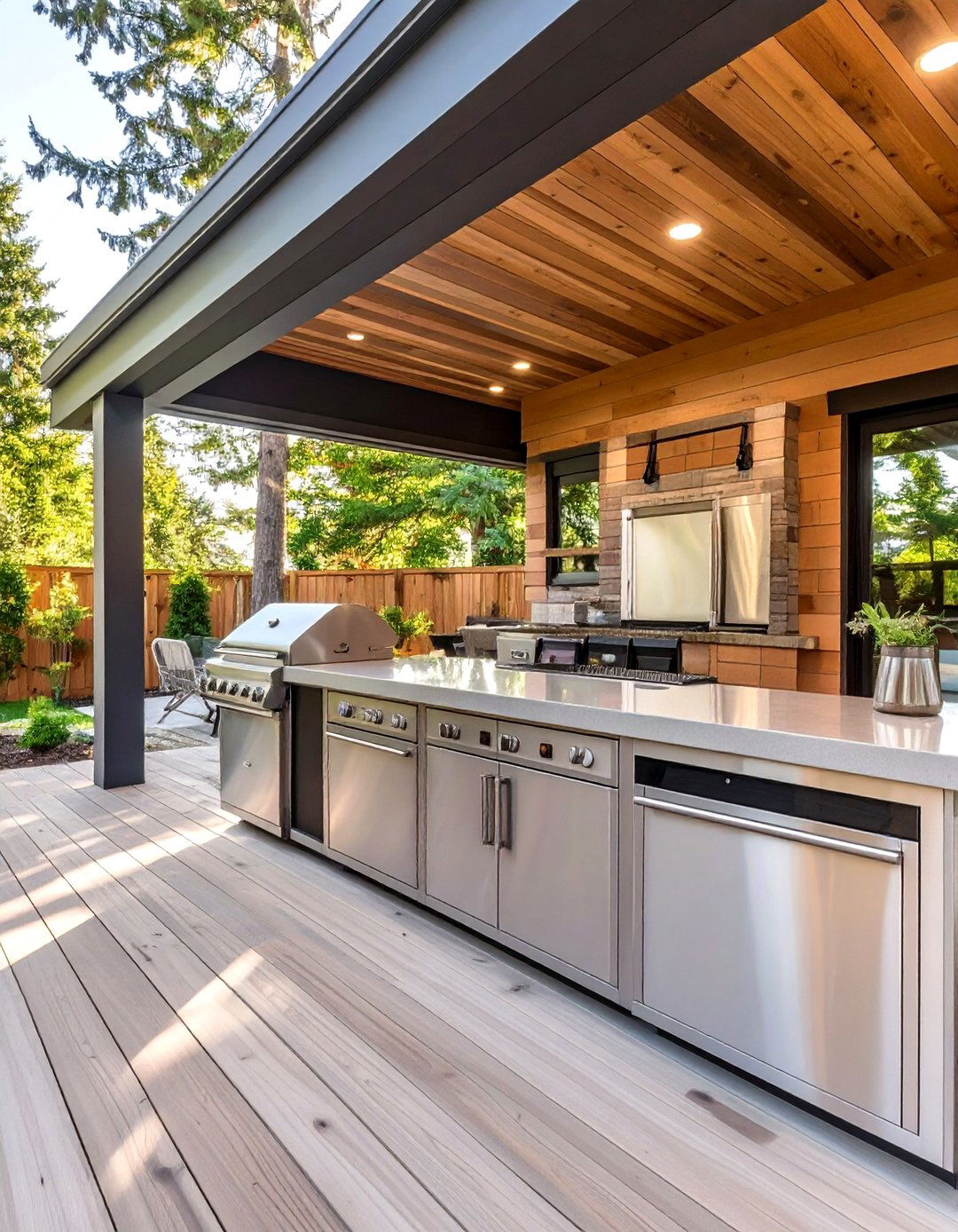 Under Deck Outdoor Kitchen Supply Storage - 30 under deck storage ideas
