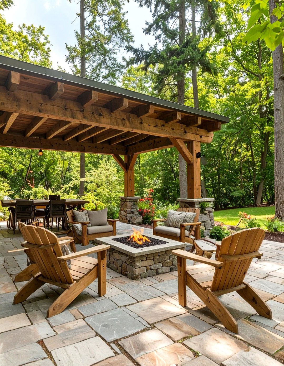 Under Deck Patio with a Rustic Design Theme - 30 under deck patio ideas