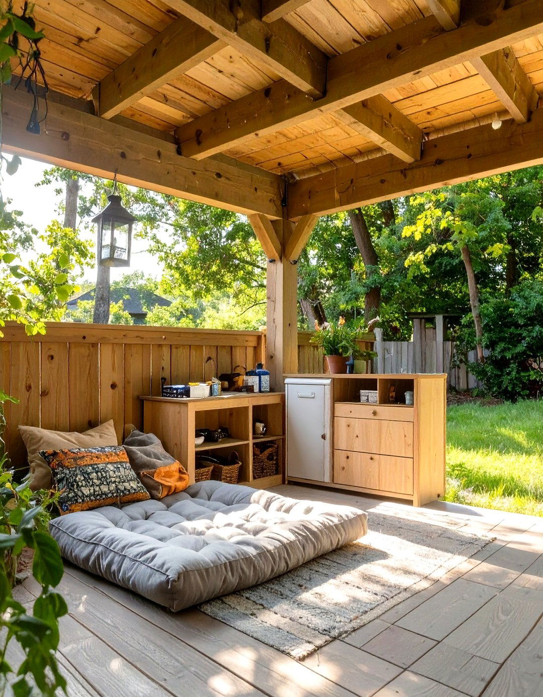 Under Deck Pet Zone and Storage - 30 under deck storage ideas