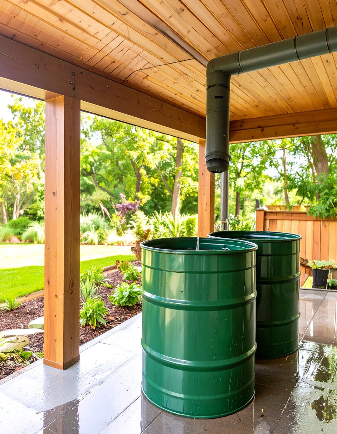 Under Deck Rainwater Collection System - 30 under deck ideas