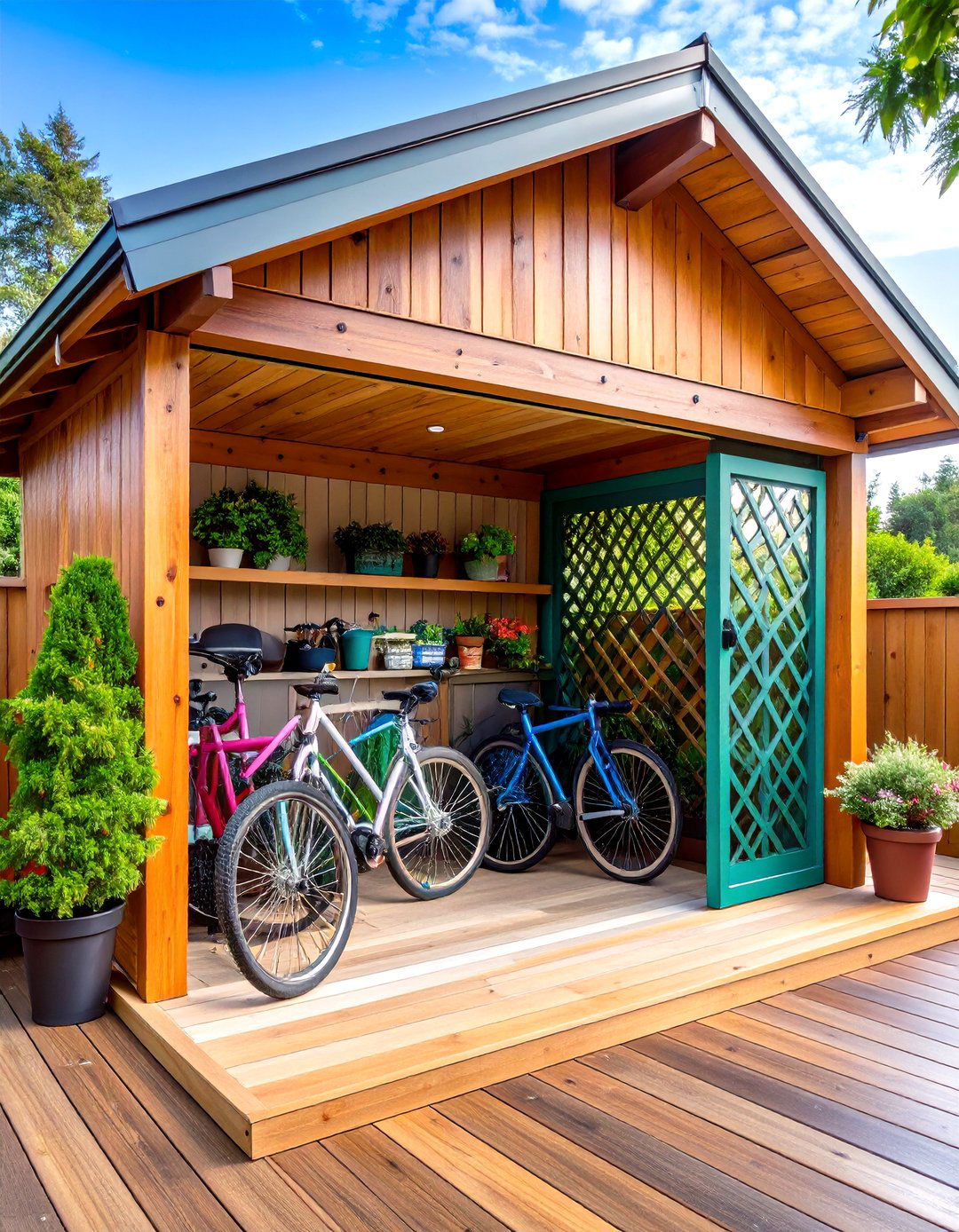 Under Deck Storage System - 30 outdoor storage ideas