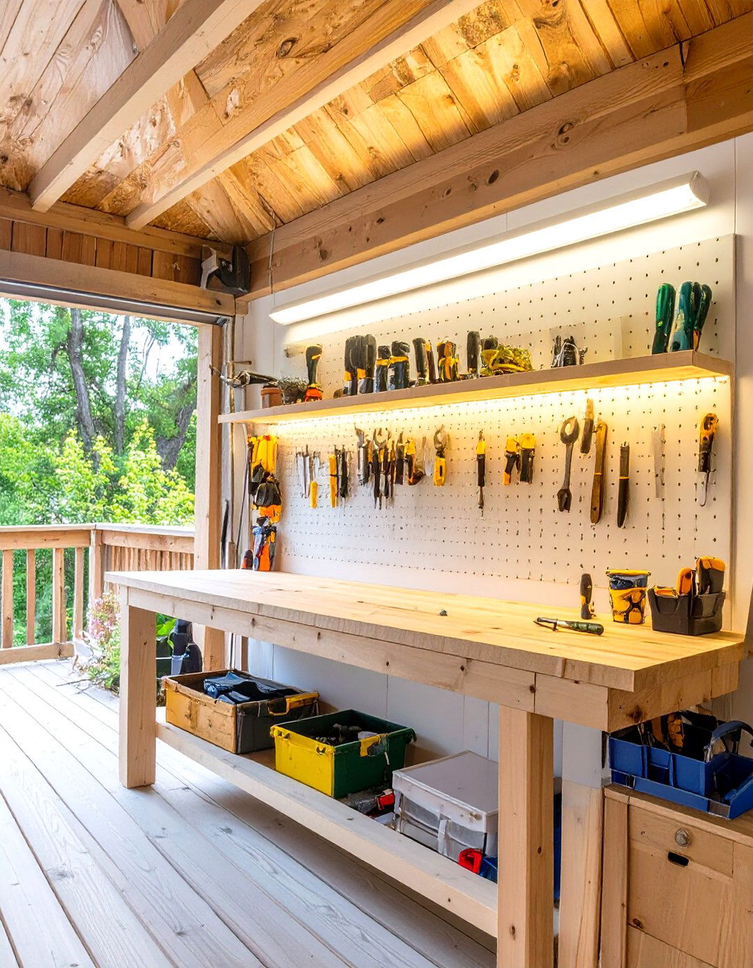 Under Deck Workshop or Crafting Space - 30 under deck ideas