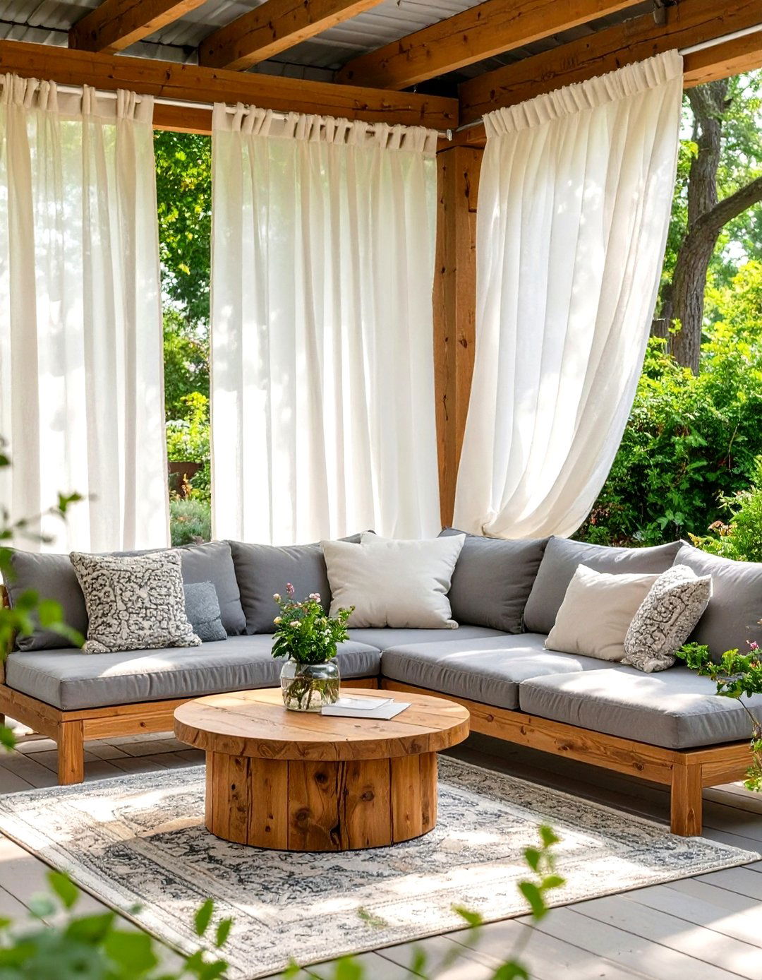 Under Porch Cozy Seating Nook - 30 under porch ideas