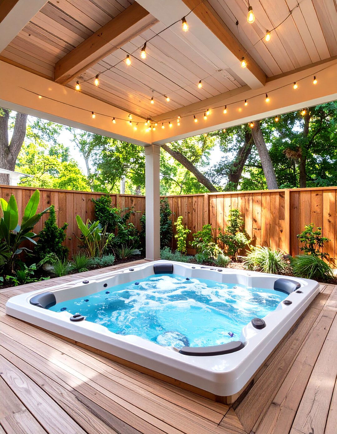 Under Porch Hot Tub Nook - 30 under porch ideas