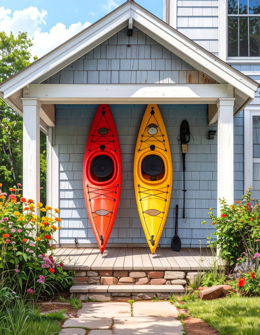 Under Porch Kayak and Canoe Storage - 30 under porch ideas
