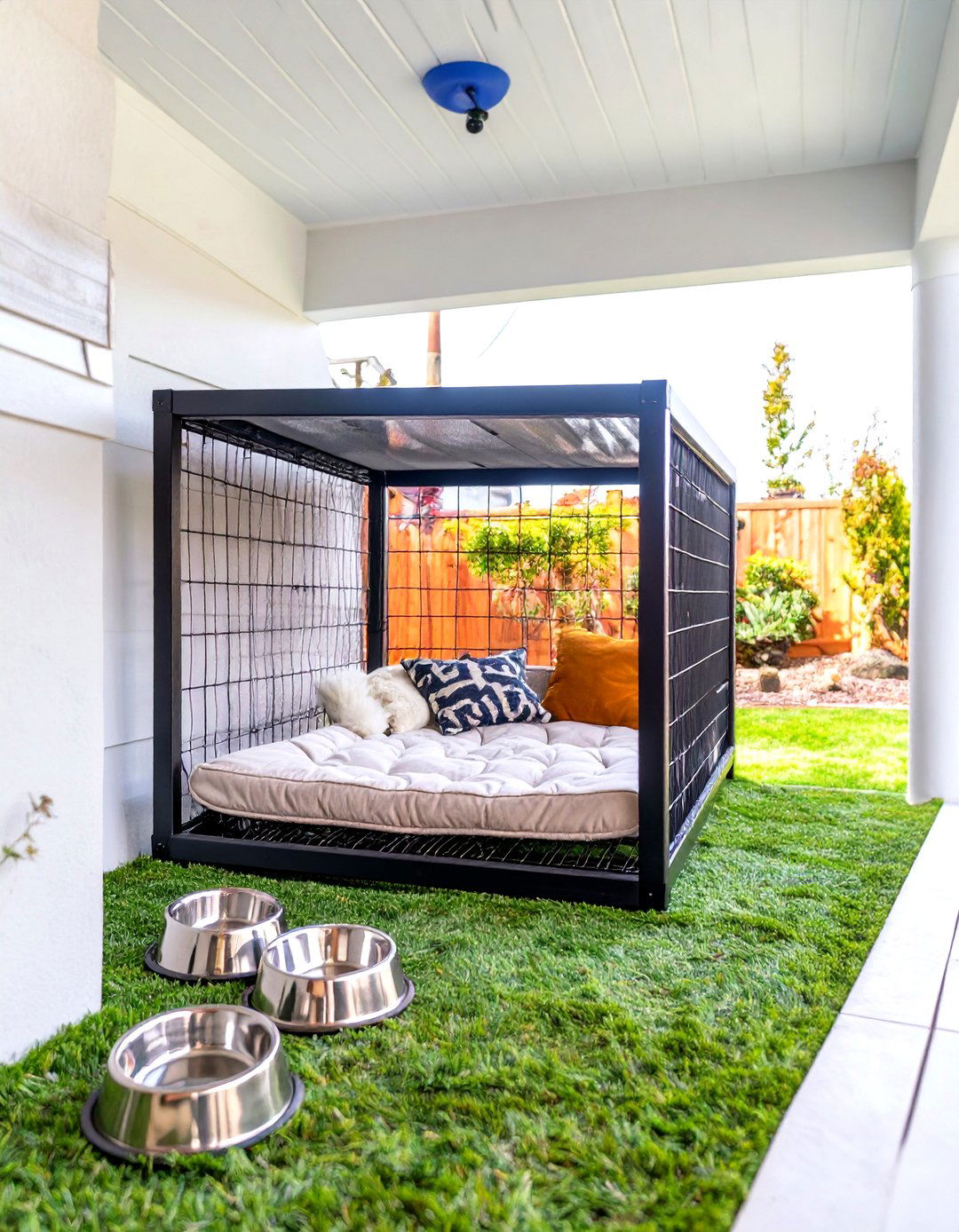 Under Porch Pet Kennel and Lounge - 30 under porch ideas
