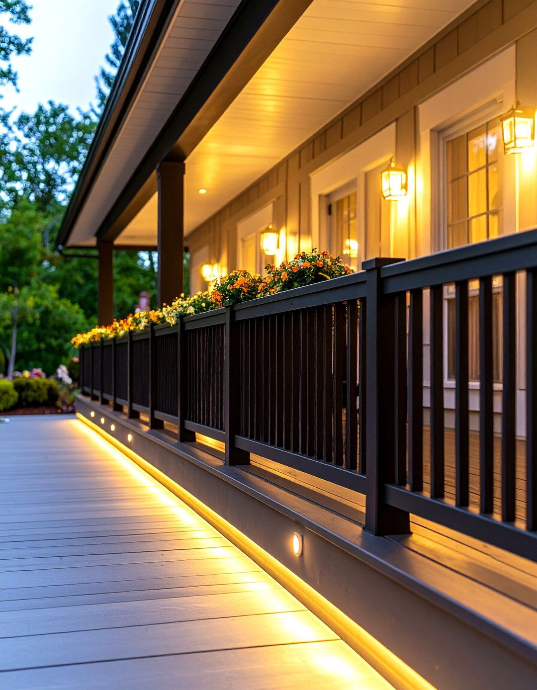 Under Railing Porch Lighting - 30 porch lighting ideas