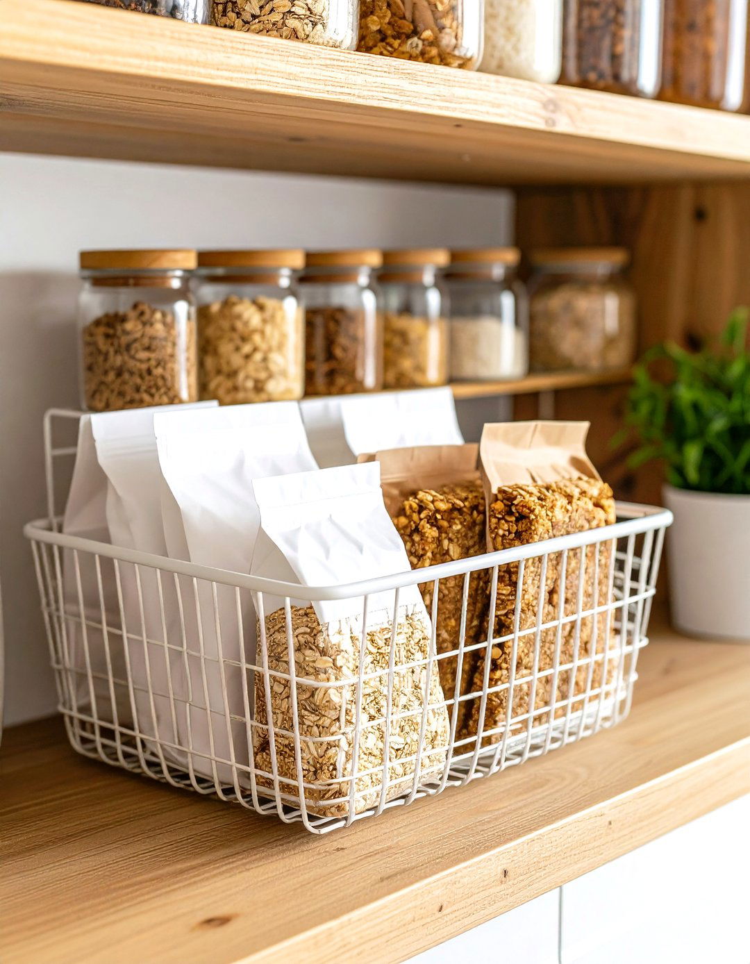 Under Shelf Baskets for Extra Space - 30 pantry organizer ideas
