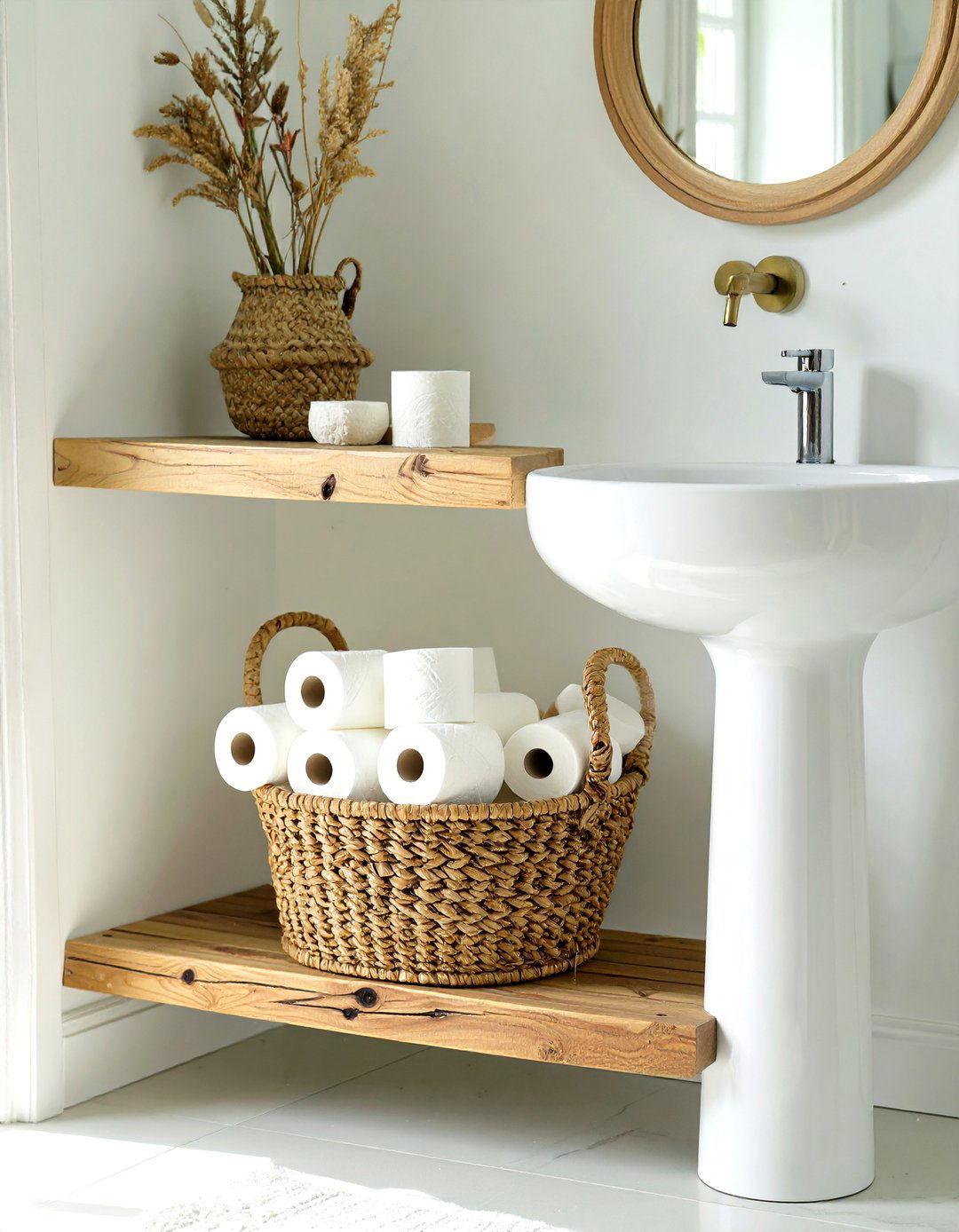 Under Sink Bathroom Shelf - 30 bathroom shelf ideas