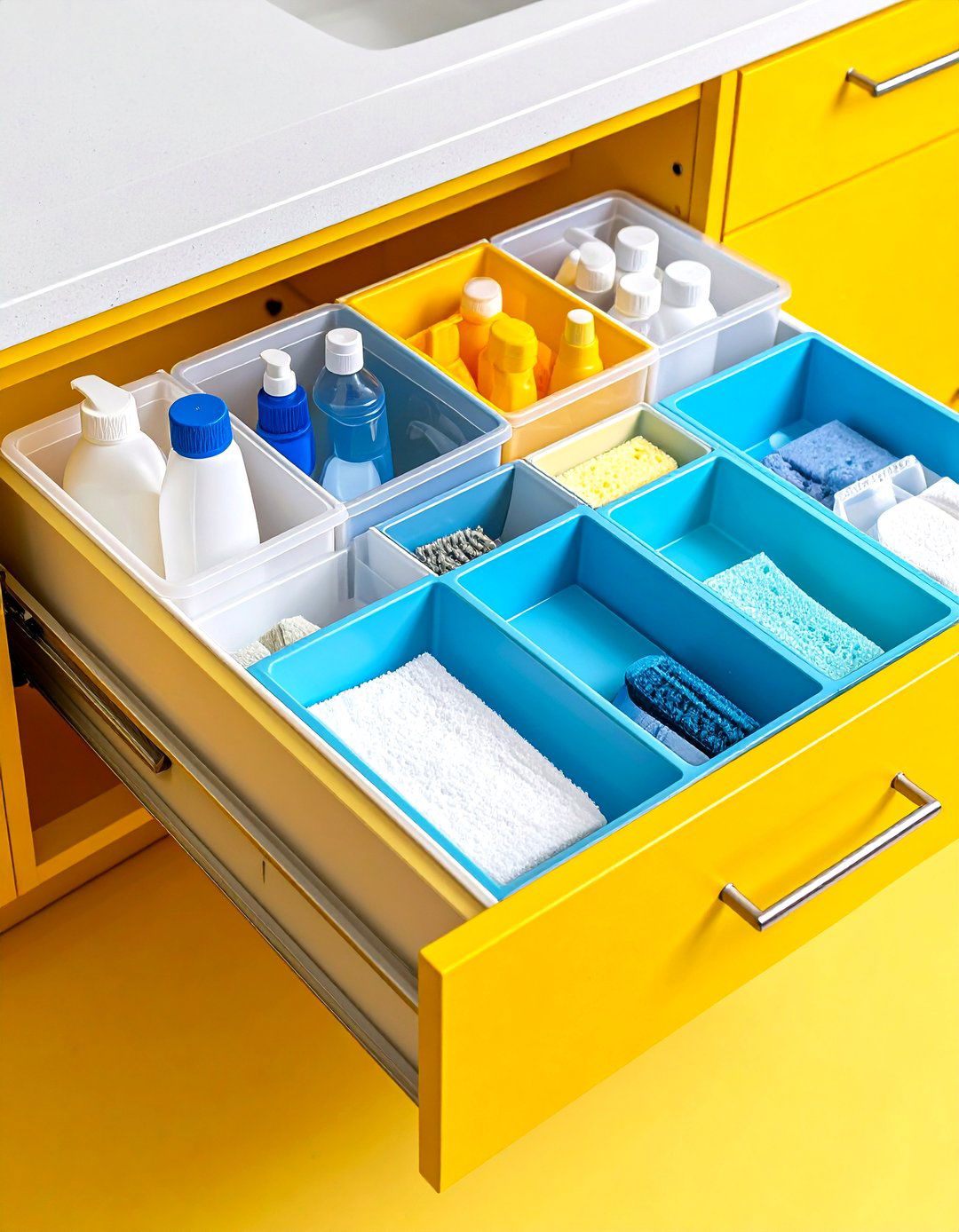 Under Sink Drawer Organization - 30 kitchen drawer organizer ideas